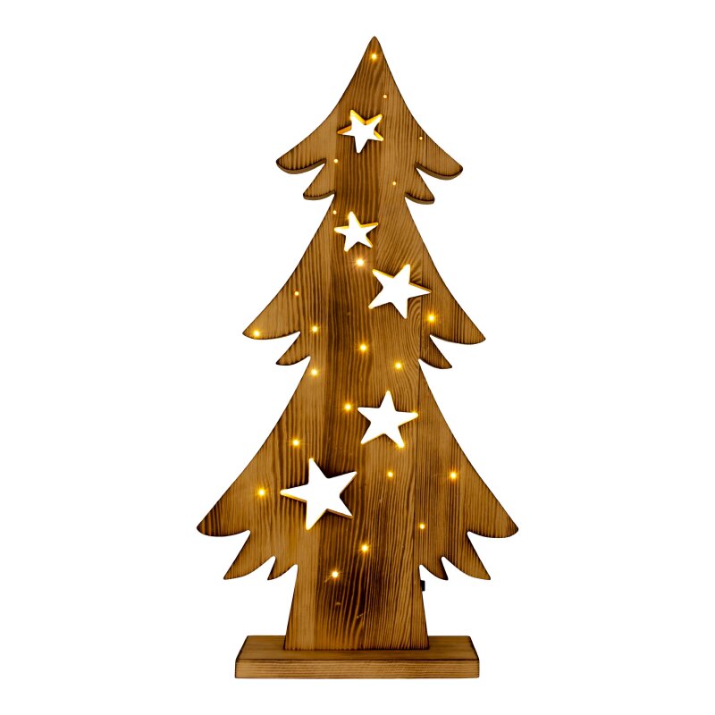 LED-Holztannenbaum h: 70cm - Näve Objektlicht Online-Shop | Leuchtfiguren