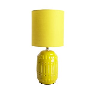 Keramik Tischleuchte h: 30cm - gelb